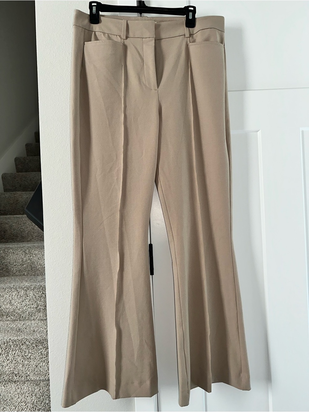 NWOT Abercrombie & Fitch Taupe Flare Dress Pants 31/S - Picture 1 of 4